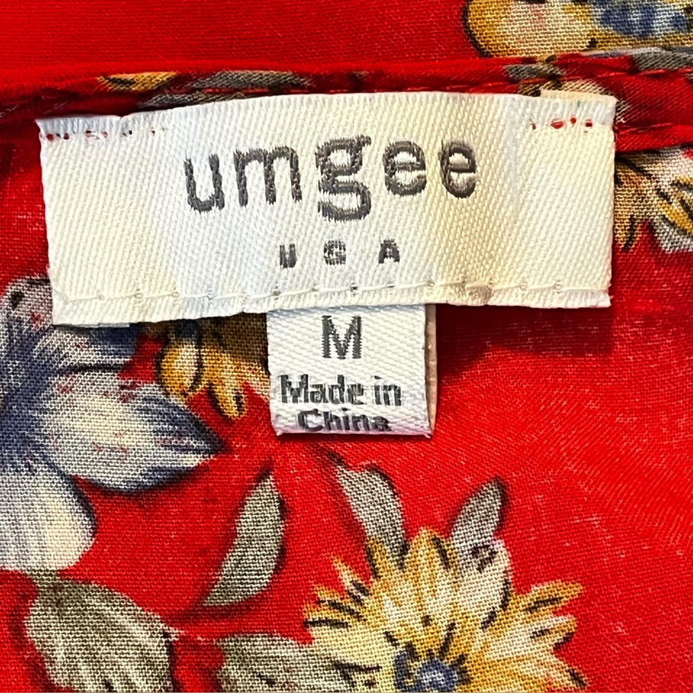 Umgee Boho Midi Dress Medium Patchwork Mixed Prin… - image 2